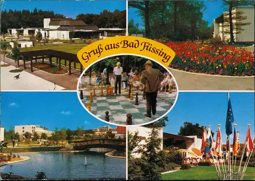 Ansichtskarte Bad Füssing Kurmittel-Centrum Gruss-Aus-Mehrbildkarte 1984