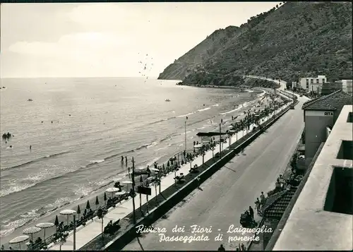Cartoline Laigueglia Western promenade 1958