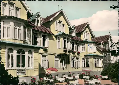 Hahnenklee-Bockswiese-Goslar Fremdenheim Villa Marie, Colorfoto AK 1966