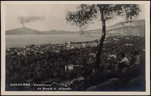 Foto Sorrent (Kampanien) Sorrento Monte S. Antonio - Vesuv 1930 Foto