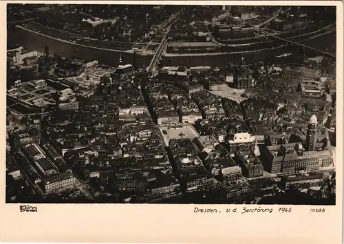 Dresden Luftbild - vor der Zerstörung 1945 1945/1961 Walter Hahn:10288