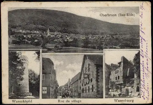 CPA Oberbronn Elsaß Wasenköpfel, Stadt, Straße 1920