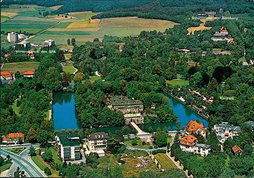 Ansichtskarte Bad Pyrmont Luftbild Luftaufnahme 1980