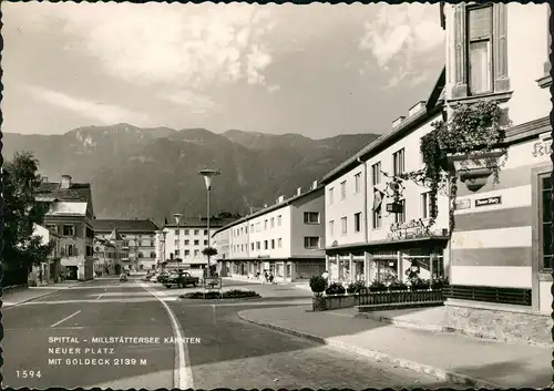 Spittal Drau SPITTAL MILLSTÄTTERSEE KÄRNTEN NEUER PLATZ MIT GOLDECK 2139 M 1960