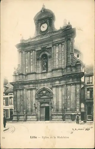 CPA Lille Kirche Eglise de la Madeleine 1910