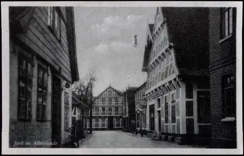 Ansichtskarte Jork Altländer Fachwerkhäuser 1940