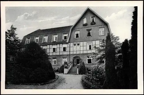 Ansichtskarte Jesteburg Haupteingang zum Sanatorium 1940