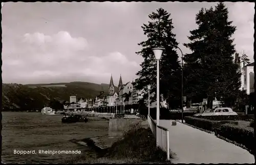 Ansichtskarte Bad Salzig-Boppard Boppard Rheinpromenade 1959