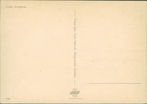 Postcard Luleå Luleå, Storgatan Ortsansicht Strassen Ansicht 1970