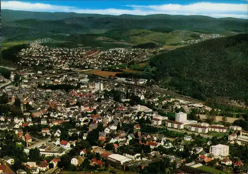 Ansichtskarte Herborn Luftbild Ortsansicht vom Flugzeug aus 1981