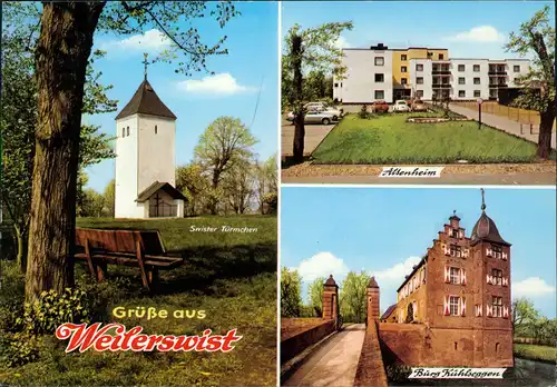 Müggenhausen-Weilerswist Weilerswist Mehrbild-AK Altenheim, Burg Kühlseggen 1975