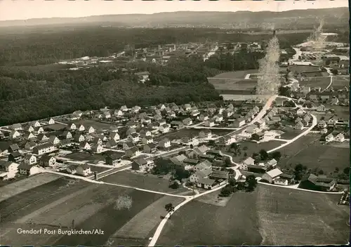 Ansichtskarte Gendorf-Burgkirchen an der Alz Luftbild Flugzeugaufnahme 1964