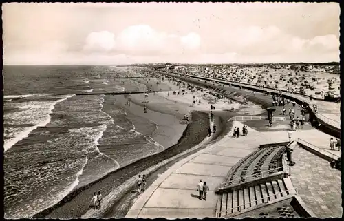 Ansichtskarte Norderney Nordseeheilbad Am Nordstrand 1960