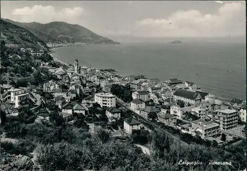 Cartoline Laigueglia Panorama-Ansicht 1958