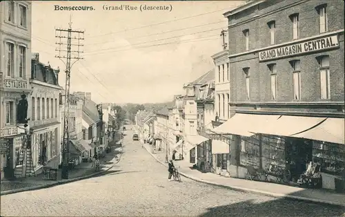 CPA Bonsecours La Grand'Rue, Grand Magasin Central 1912