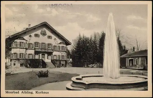 Ansichtskarte Bad Aibling Kurhaus und Springbrunnnen 1966