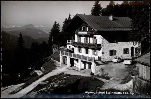 Waidring in Tirol Alpengasthof Steinplatte 1440 m - Fotokarte 1959