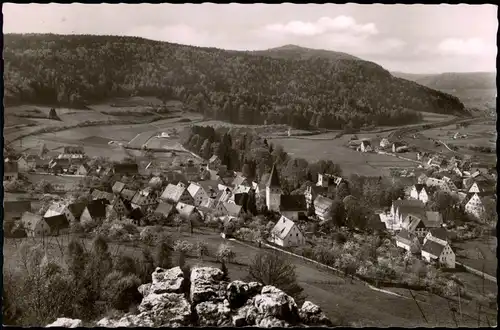 Ansichtskarte Vorra a. d. Pegnitz Blick auf die Stadt - Fotokarte 1963