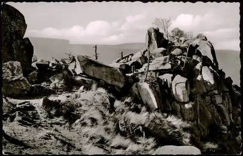 Ansichtskarte Oker-Goslar Okertal, Felsenformation 1962