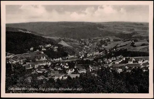 Ansichtskarte Oberschlema-Bad Schlema Blick auf die Stadt 1934