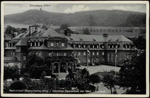 Ansichtskarte Schneeberg (Erzgebirge) Gleesberg und Kurhaus 1932