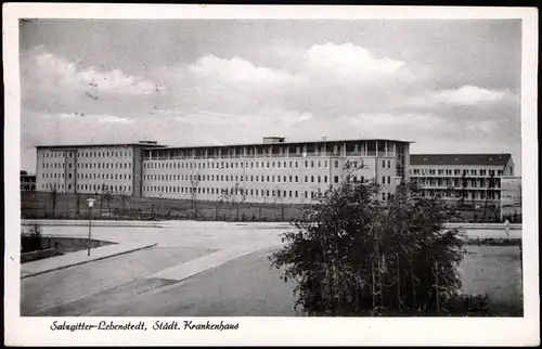 Ansichtskarte Lebenstedt-Salzgitter Städt. Krankenhaus 1960