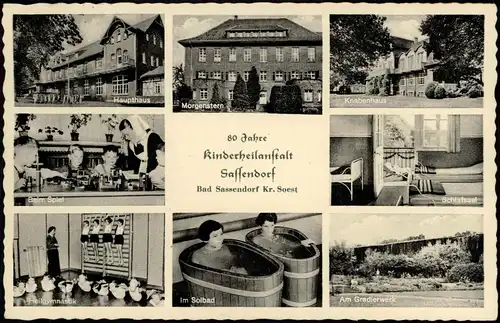 Bad Sassendorf Kinder-Heilanstalt MB Innen- und Außenansichten 1960