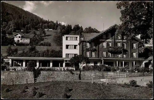 Ansichtskarte Grindelwald Sport Hotel Jungfrau - Fotokarte 1954
