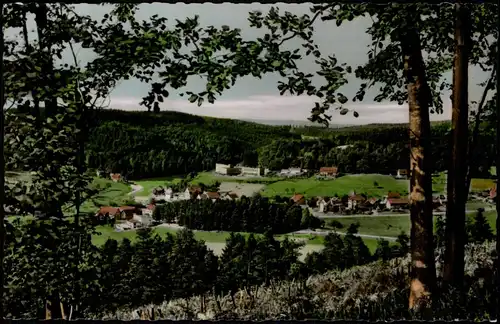 Ansichtskarte Gras-Ellenbach Blick auf die Stadt - Colorfoto Ak 1967