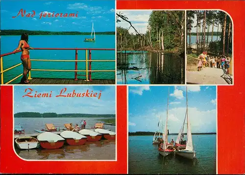 Polen Polska Nad jeziorami Ziemi Lubuskiej Polen Mehrbildkarte 1978