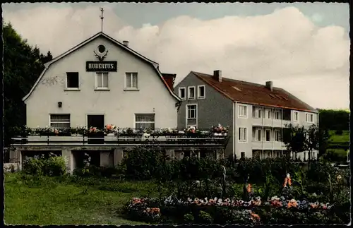 Ansichtskarte Mündersbach Haus Hubertus - Frontalansicht 1961
