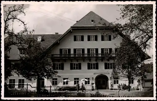 Ansichtskarte Obertrum b. Salzburg Gasthof Neumayr - Fotokarte 1955