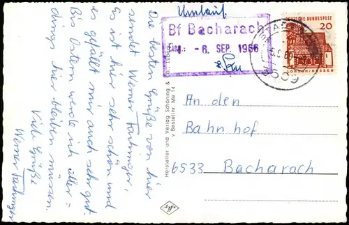 Ansichtskarte Melsungen Stadtteilansichten 1960 Eingangsstempel Bf. Bacharach