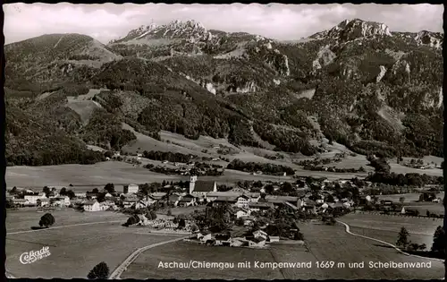 Ansichtskarte Aschau im Chiemgau Luftbild Chiemgau 1965
