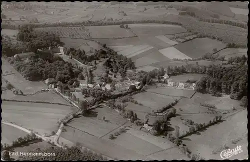 Ansichtskarte Bad Hermannsborn-Bad Driburg Luftbild Fliegeraufnahme 1957