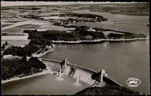 Ansichtskarte Soest Möhnetalsperre - Luftbild 1956