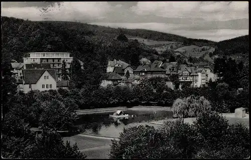 Ansichtskarte Bad Sooden-Bad Sooden-Allendorf Stadt und Schwanenteich 1969