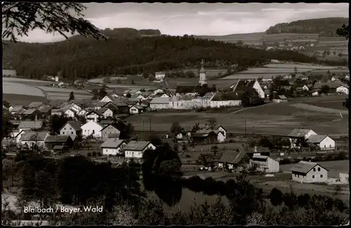 Ansichtskarte Blaibach Panorama-Ansicht, Ort im Bayer. Wald 1964