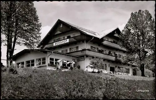 Ansichtskarte Lenggries Hotel Café Berghof Inh. Wilh. Meinecke 1967