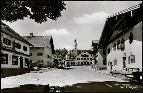 Ansichtskarte Bad Kohlgrub Ortsansicht Straßen Ansicht 1960