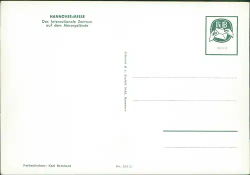 Ansichtskarte Hannover Messegelände Internationales Zentrum 1965