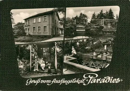 Ansichtskarte Bernburg (Saale) Ausflugsgaststätte "Paradies" 1967