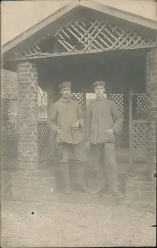 1. Weltkrieg 2 Soldaten machen Zigaretten-Pause (Soldier Photo) 1915 Privatfoto