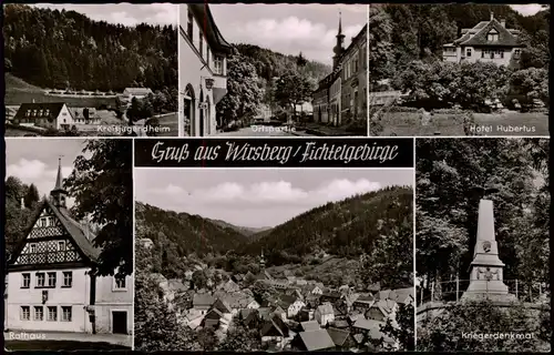 Ansichtskarte Wirsberg (Oberfranken) Kreisjugendheim, Hotel Hubertus 1958