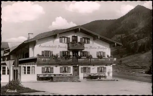 Aurach Gastwirtschaft Mairhofer Post Hammer über Schliersee 1959