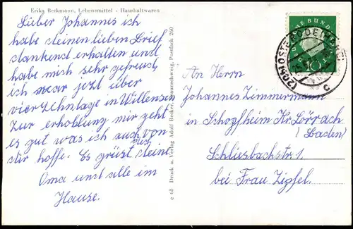 Willensen Harz-Bad Grund (Harz) Stadt, Schule, Ehrenmal, Geschäft 1953