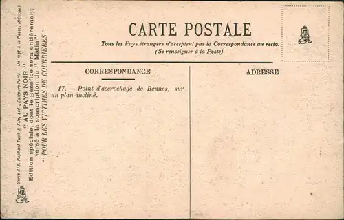 Bergbau Tagebau (AU PAYS NOIR) Minen-Arbeiter in Frankreich 1910