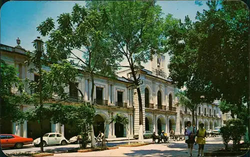 Postcard Oaxaca Palacio de Gobierno, Oaxaca, México, VW Käfer 1972