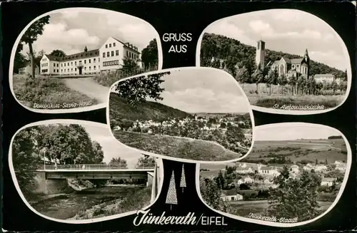 Jünkerath Mehrbildkarte mit 5 Ortsansichten ua. Dominikus-Savia-Haus 1963/1962