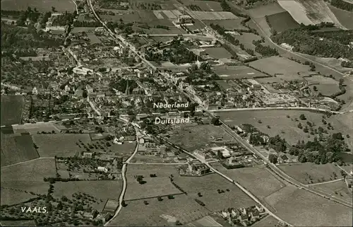 Postkaart Vaals Luftaufnahme Luftbild Grenze Nederland Duitsland 1962